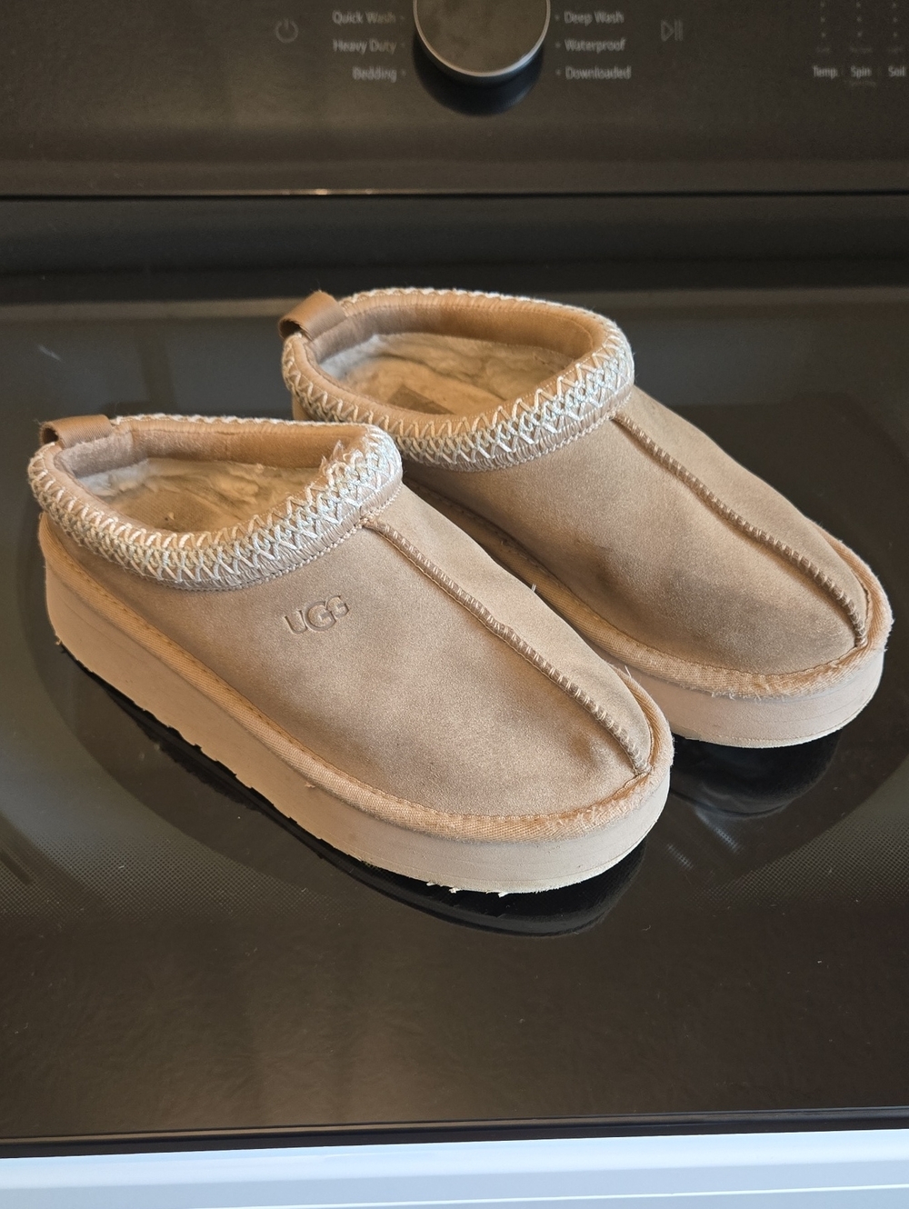 UGG Womens Cozy Slip-On Slippers in Tan Suede - Well Loved